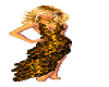 blonde leopard dress