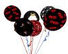 Reds birthday balloons