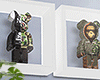 金 Bearbricks Wall