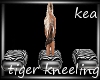 "K" Tiger kneeling pillo