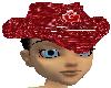 Red Sparkle Cowgirl Hat