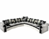 Black and white sofa