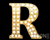 R Letters Gold Lamps