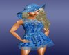 Blue Frill Dress