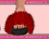 !Q! Fur Slippers Red