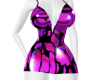 cow pink black dress