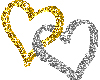 Q_Gold and Silver Hearts