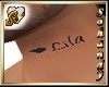 "S" LILA NECK TATTOO HIM