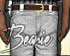 b. white obey jeans.