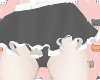 ᗢ black ruffle skirt