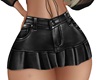 Leather Mini Skirt Blk