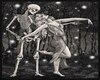 dance skeleton cutout