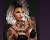 Blond BLack Tattoo Bikini Summer Beach Wear