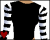 striped sleeve t-shirt