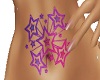 stars belly tattoo
