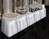 ALL WHITE BUFFET TABLE