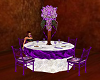 {B}Purple guest table
