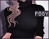 Po | Black Turtleneck