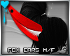 D~Huge Fox Ears: Red