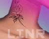 Neck Tattoo A Floral