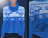 Xmass Blue Sweater e