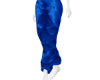 silky blue pants