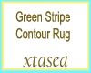 Green Contour Rug