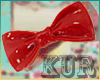 {KUR}Plastick bow-red
