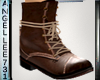BOOTS-TIED DRK BROWN