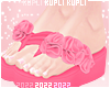 $K Pink Flower Sandals