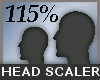115 % Head Scale -M-