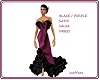 PURPLE/BLACK SALSA DRESS