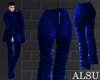 Blue Stacked L Pants