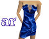 Blue Velvet Mini Dress