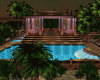 Party island pool house