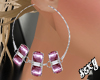 (X)violet earrings