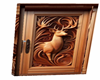 Add on Deer Carved Door