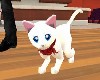 white cat red Tie