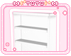 empty manga shelf