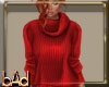 Red Cowl Sweater