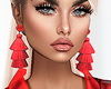 J | Red Earrings