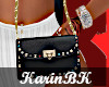 K| Black Rhinestone purs