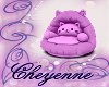 C~ Purple Cat Chair