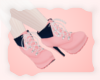 A: Pink & Navy boots