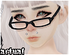 &acirc;�&uml; Y2K Glasses Black
