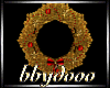 Gold Red Xmas Wreath 