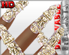 BBR Gold Diamonds Nails
