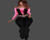 GR~Black & Pink Pantsuit