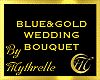 BLUE&GOLD BRIDES BOUQUET