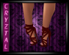 Red Silk Heels